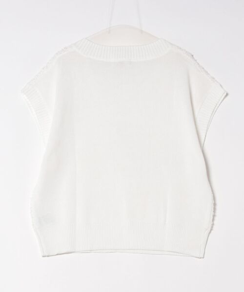 HusHusH（ハッシュアッシュ）の「HusHusH ニットベスト（ベスト・レディース・オフホワイト/ベージュ・L/M）」の16枚目の写真