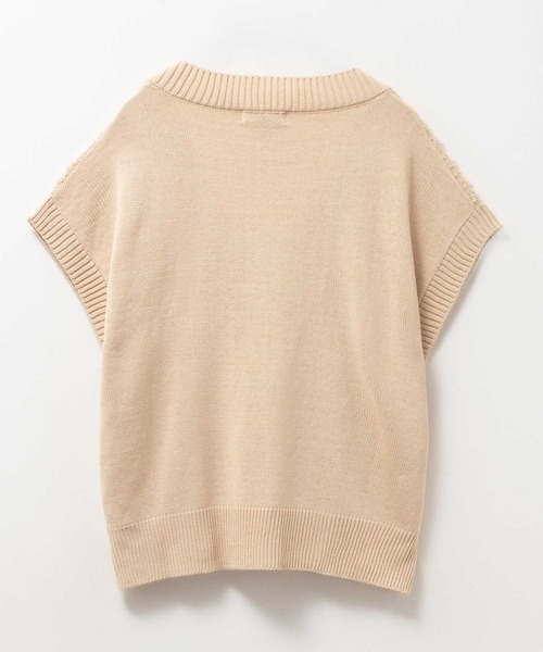 HusHusH（ハッシュアッシュ）の「HusHusH ニットベスト（ベスト・レディース・オフホワイト/ベージュ・L/M）」の15枚目の写真