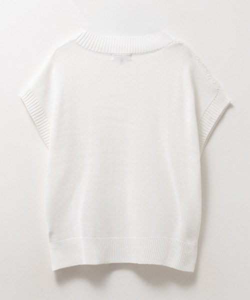 HusHusH（ハッシュアッシュ）の「HusHusH ニットベスト（ベスト・レディース・オフホワイト/ベージュ・L/M）」の13枚目の写真