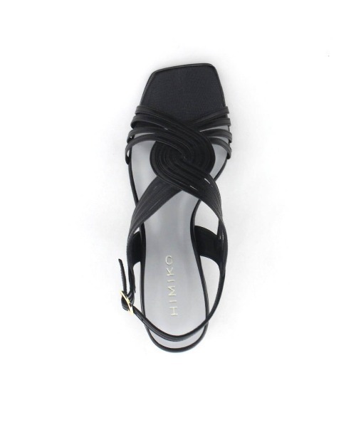 HIMIKO（ヒミコ）の「【Made in Japan】【HIMIKO】クロスメッシュローヒールサンダル/651202（サンダル・レディース・ブラック/シルバー/ピンク・22.5cm/24.0cm/23.0cm/26.5cm/25.5cm/24.5cm/23.5cm/22.0cm/21.5cm/26.0cm/25.0cm）」の4枚目の写真