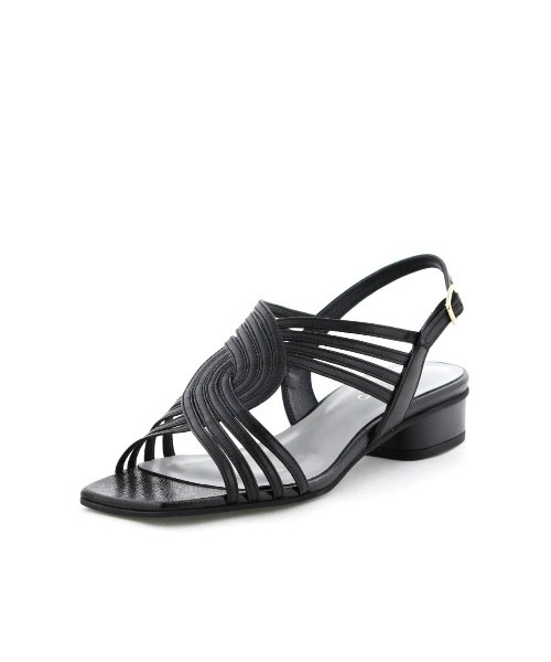 HIMIKO（ヒミコ）の「【Made in Japan】【HIMIKO】クロスメッシュローヒールサンダル/651202（サンダル・レディース・ブラック/シルバー/ピンク・22.5cm/24.0cm/23.0cm/26.5cm/25.5cm/24.5cm/23.5cm/22.0cm/21.5cm/26.0cm/25.0cm）」の6枚目の写真