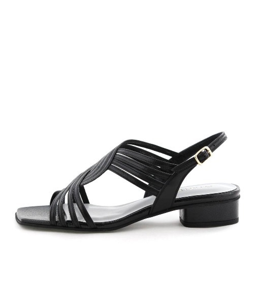 HIMIKO（ヒミコ）の「【Made in Japan】【HIMIKO】クロスメッシュローヒールサンダル/651202（サンダル・レディース・ブラック/シルバー/ピンク・22.5cm/24.0cm/23.0cm/26.5cm/25.5cm/24.5cm/23.5cm/22.0cm/21.5cm/26.0cm/25.0cm）」の7枚目の写真