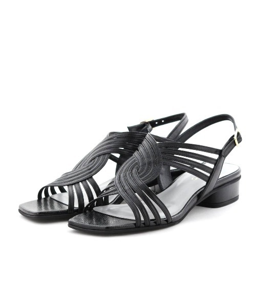 HIMIKO（ヒミコ）の「【Made in Japan】【HIMIKO】クロスメッシュローヒールサンダル/651202（サンダル・レディース・ブラック/シルバー/ピンク・22.5cm/24.0cm/23.0cm/26.5cm/25.5cm/24.5cm/23.5cm/22.0cm/21.5cm/26.0cm/25.0cm）」の12枚目の写真