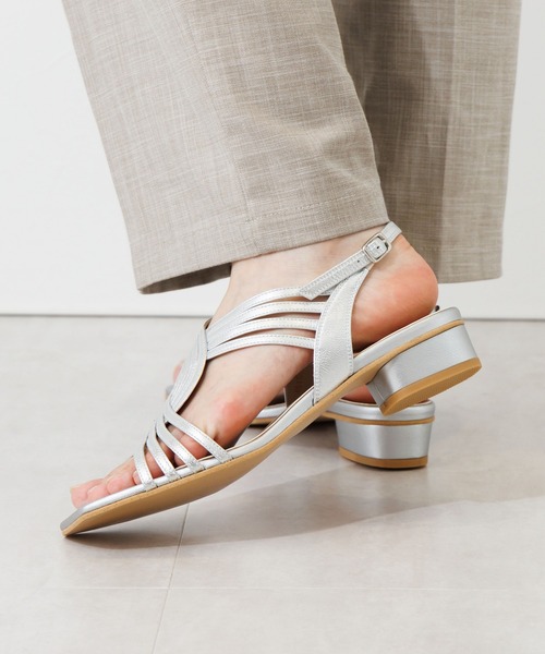 HIMIKO（ヒミコ）の「【Made in Japan】【HIMIKO】クロスメッシュローヒールサンダル/651202（サンダル・レディース・ブラック/シルバー/ピンク・22.5cm/24.0cm/23.0cm/26.5cm/25.5cm/24.5cm/23.5cm/22.0cm/21.5cm/26.0cm/25.0cm）」の17枚目の写真