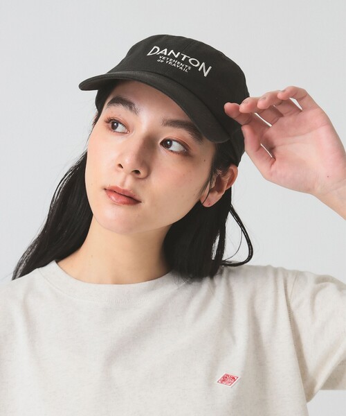 DANTON(ダントン)の「DANTON / COTTON TWILL CAP(キャップ・レディース・チャコールグレー/ナチュラル・ONE SIZE)」の1枚目の写真