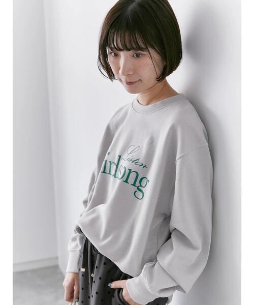 Samansa Mos2 blue（サマンサモスモスブルー）の「裏毛ロゴスウェット（Tシャツ/カットソー・レディース・グレー/オフホワイト/ブルー/ネイビー/イエロー・F）」の14枚目の写真