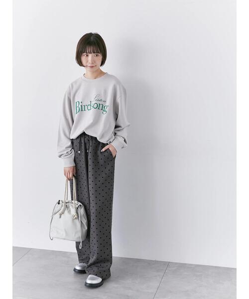 Samansa Mos2 blue（サマンサモスモスブルー）の「裏毛ロゴスウェット（Tシャツ/カットソー・レディース・グレー/オフホワイト/ブルー/ネイビー/イエロー・F）」の18枚目の写真