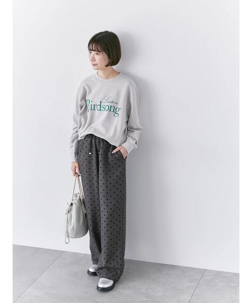 Samansa Mos2 blue（サマンサモスモスブルー）の「裏毛ロゴスウェット（Tシャツ/カットソー・レディース・グレー/オフホワイト/ブルー/ネイビー/イエロー・F）」の19枚目の写真