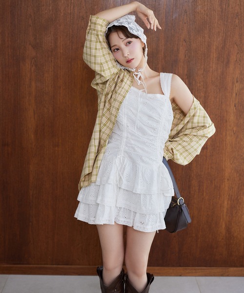 リボンミニワンピース one after another NICE CLAUP one after another NICE CLAUP｜【Black collection】アメスリ