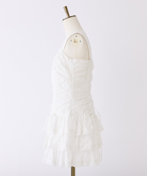 リボンミニワンピース one after another NICE CLAUP リボン付きミニワンピース | one after another NICE CLAUP(ワン