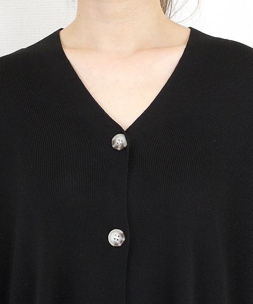 Aletta vita(アレッタビータ)の「リネンライクVネック2WAYカーディガン(カーディガン/ボレロ・レディース・ブラック/ライトブルー/ベージュ・FREE)」の20枚目の写真