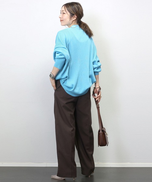 Aletta vita(アレッタビータ)の「リネンライクVネック2WAYカーディガン(カーディガン/ボレロ・レディース・ブラック/ライトブルー/ベージュ・FREE)」の15枚目の写真