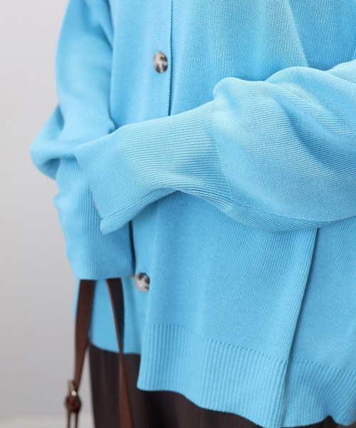 Aletta vita(アレッタビータ)の「リネンライクVネック2WAYカーディガン(カーディガン/ボレロ・レディース・ブラック/ライトブルー/ベージュ・FREE)」の19枚目の写真