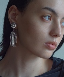 【IRIS 47】palace crystal fringe earring/パレス クリスタル フリンジ イヤリング
