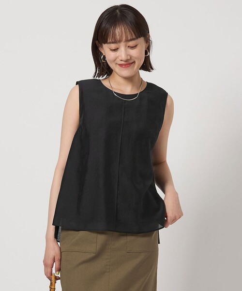 「green label relaxing」 ノースリーブブラウス FREE レッド レディース green label relaxing 「green relaxing」 ノースリーブトップス