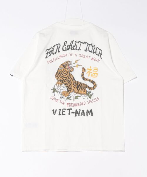 KRIFF MAYER(クリフメイヤー)の「スーベニアプリントT (虎)(Tシャツ/カットソー・メンズ・チャコール/オフホワイト/グレー/ブルー/イエロー・MEDIUM/X-LARGE/LARGE)」の6枚目の写真
