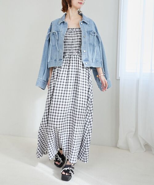 MAJESTIC LEGON(マジェスティックレゴン)の「☆パールリボンフリルボリュームサンダル(サンダル・レディース・ブラック/グレイッシュベージュ/アイボリー/グレー・SMALL/MEDIUM/LARGE/X-LARGE)」の22枚目の写真