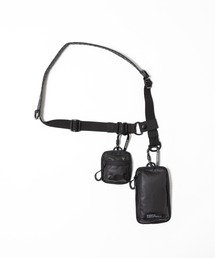 MAKAVELIC(}LxbN)Unit Shoulder Double Pouch(̑)