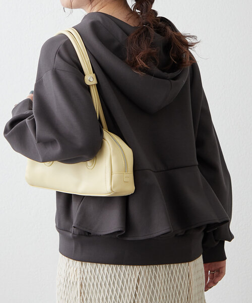 Another Branch olive des olive（アナザーブランチオリーブデオリーブ）の「【2025 Spring/Summer】ダンボールZIPパーカー（カーディガン/ボレロ・レディース・オフホワイト/ブルー/スミクロ/オートミール・FREE）」の6枚目の写真