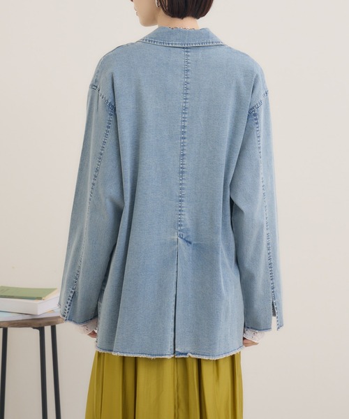 Paradise Picnic（パラダイスピクニック）の「SUGAR ROSE　ビンテージデニムジャケット（デニムジャケット・レディース・ブルー/ネイビー・FREE）」の20枚目の写真