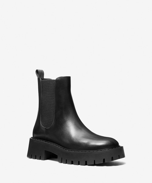 MICHAEL KORS（マイケルコース）の「ASHER レザー アンクル ブーティ（ブーツ・レディース・ブラウン系その他・7/6.5/6）」の2枚目の写真