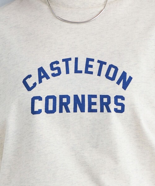 Champion（チャンピオン）の「【別注】＜Champion＞プリント Tシャツ（Tシャツ/カットソー・レディース・パープル/ブラック/ナチュラル/グレー/オフホワイト/ライム・FREE）」の7枚目の写真