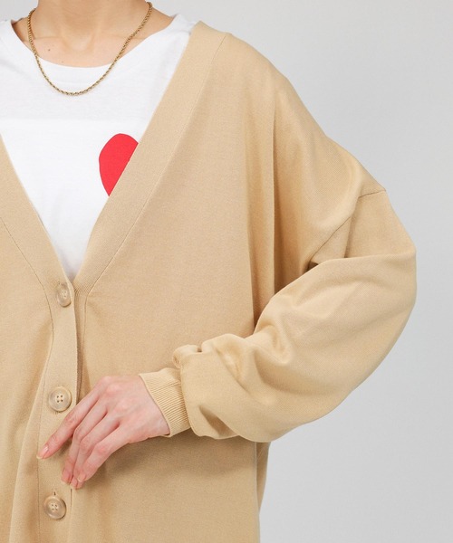 BABYLONE（バビロン）の「綿モダールボックスカーディガン（カーディガン/ボレロ・レディース・ベージュ/ライトグレー/ブラック・フリー）」の21枚目の写真