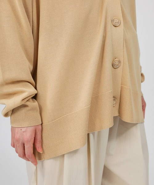 BABYLONE（バビロン）の「綿モダールボックスカーディガン（カーディガン/ボレロ・レディース・ベージュ/ライトグレー/ブラック・フリー）」の22枚目の写真