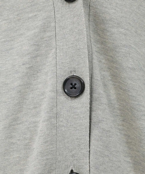 BABYLONE（バビロン）の「綿モダールボックスカーディガン（カーディガン/ボレロ・レディース・ベージュ/ライトグレー/ブラック・フリー）」の14枚目の写真