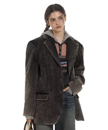 Moromoro2 | ケミカルコーデュロイジャケット SU0129【Moromoro2】【2025SS】(テーラードジャケット)