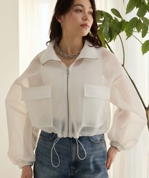 Edit Sheen（エディットシーン）の「ドロストシアーニットブルゾン（ブルゾン）」