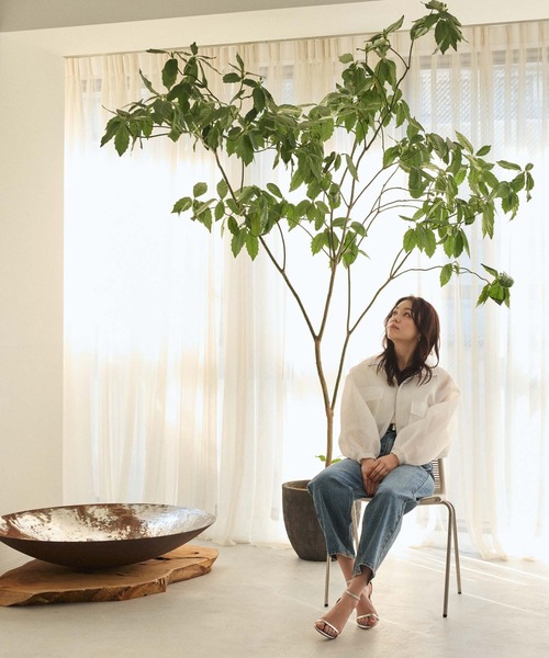 Edit Sheen(エディットシーン)の「ドロストシアーニットブルゾン(ブルゾン・レディース・ホワイト/ブラック/ブルー・M)」の17枚目の写真