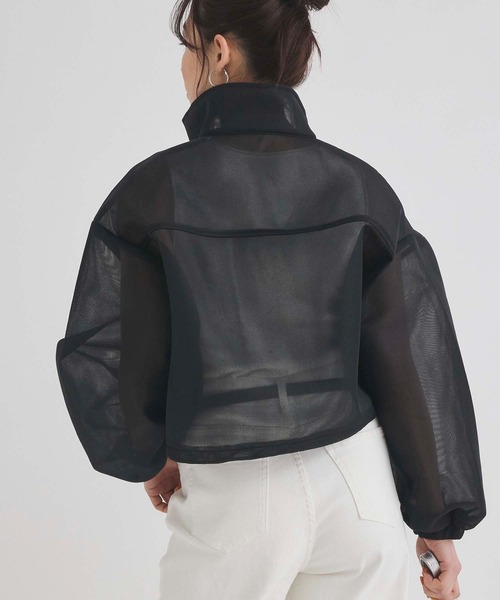 Edit Sheen(エディットシーン)の「ドロストシアーニットブルゾン(ブルゾン・レディース・ホワイト/ブラック/ブルー・M)」の18枚目の写真