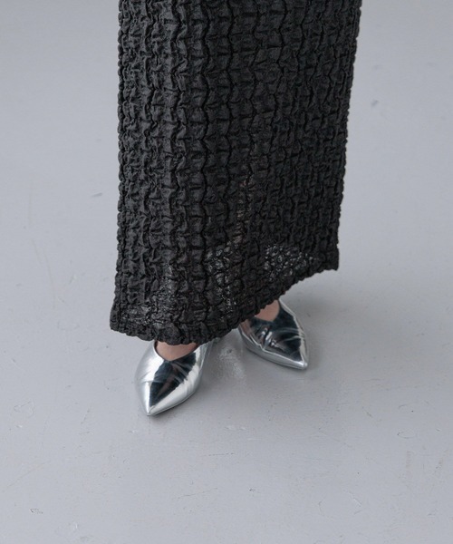 LOWRYS FARM(ローリーズファーム)の「ポコポコタイトスカート 289810(スカート・レディース・グリーン/アイボリー/ブラック・FREE)」の18枚目の写真