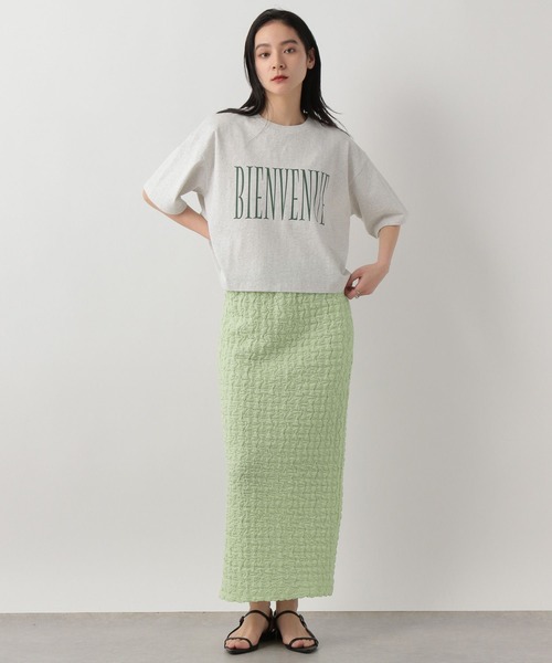 LOWRYS FARM(ローリーズファーム)の「ポコポコタイトスカート 289810(スカート・レディース・グリーン/アイボリー/ブラック・FREE)」の4枚目の写真