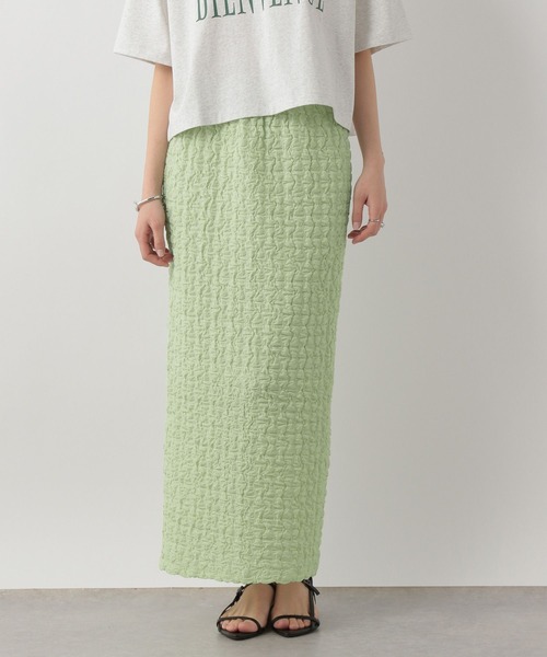 LOWRYS FARM(ローリーズファーム)の「ポコポコタイトスカート 289810(スカート・レディース・グリーン/アイボリー/ブラック・FREE)」の5枚目の写真