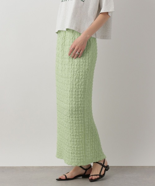 LOWRYS FARM(ローリーズファーム)の「ポコポコタイトスカート 289810(スカート・レディース・グリーン/アイボリー/ブラック・FREE)」の6枚目の写真