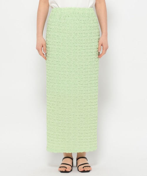 LOWRYS FARM(ローリーズファーム)の「ポコポコタイトスカート 289810(スカート・レディース・グリーン/アイボリー/ブラック・FREE)」の7枚目の写真