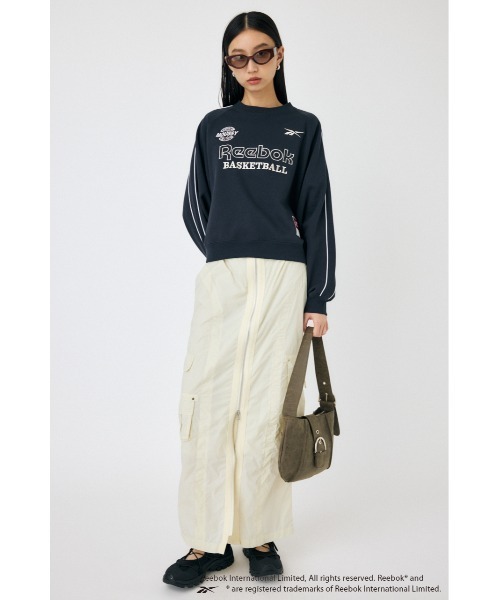 MOUSSY（マウジー）の「REEBOK PIPING SWEAT プルオーバー（スウェット・レディース・ネイビー/ブラック/オフホワイト・FREE）」の10枚目の写真