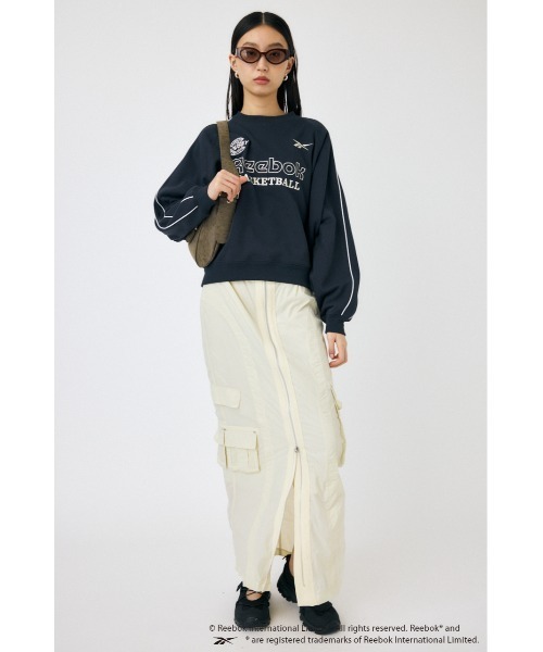 MOUSSY（マウジー）の「REEBOK PIPING SWEAT プルオーバー（スウェット・レディース・ネイビー/ブラック/オフホワイト・FREE）」の11枚目の写真
