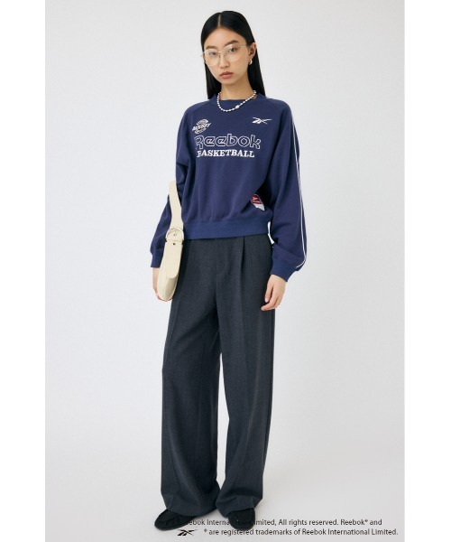 MOUSSY（マウジー）の「REEBOK PIPING SWEAT プルオーバー（スウェット・レディース・ネイビー/ブラック/オフホワイト・FREE）」の18枚目の写真