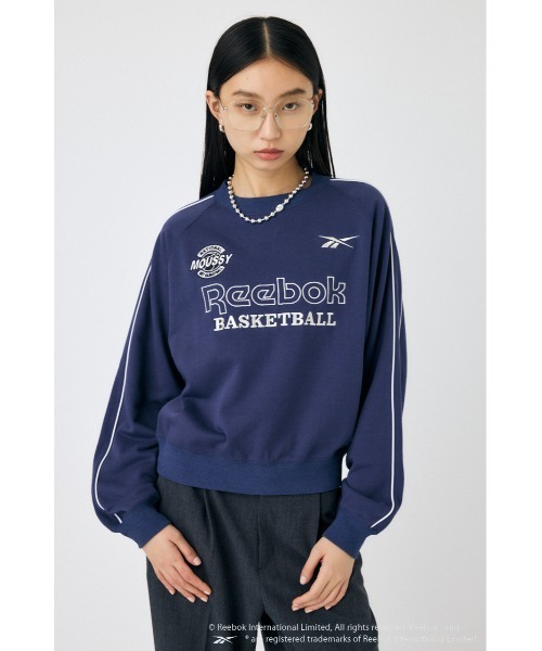 MOUSSY（マウジー）の「REEBOK PIPING SWEAT プルオーバー（スウェット・レディース・ネイビー/ブラック/オフホワイト・FREE）」の20枚目の写真