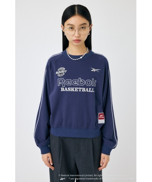 MOUSSY（マウジー）の「REEBOK PIPING SWEAT プルオーバー（スウェット・レディース・ネイビー/ブラック/オフホワイト・FREE）」の21枚目の写真