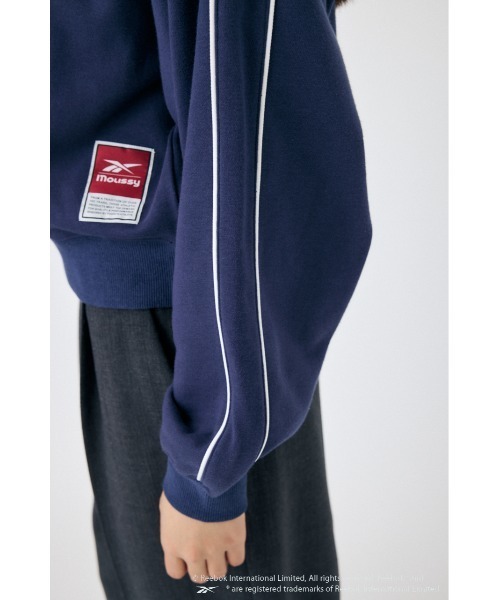 トレーナー スウェット REEBOK PIPING SWEAT プルオーバー レディース REEBOK PIPING SWEAT プルオーバー（スウェット）｜MOUSSY