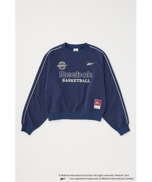 トレーナー スウェット REEBOK PIPING SWEAT プルオーバー レディース REEBOK PIPING SWEAT プルオーバー（スウェット）｜MOUSSY
