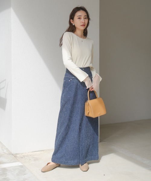 Bab(バブ)の「袖スリットチュールカットトップス(Tシャツ/カットソー・レディース・ピンク/チャコールグレー/アイボリー・FREE)」の6枚目の写真