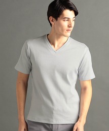 ブライトリブ VネックTシャツ