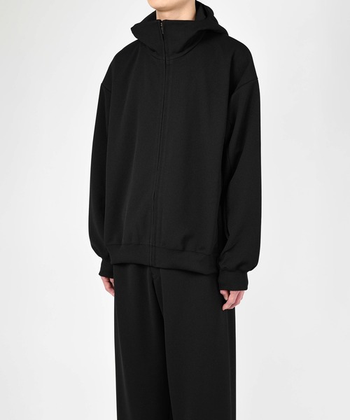 LAD MUSICIAN（ラッドミュージシャン）の「ESTER JERSEY HOODED BLOUSON（ジャージ・メンズ・パープル系/グリーン系/ブラック・46/44/42）」の12枚目の写真