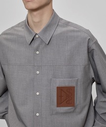 WESTBOY | フェイクレザーポケットシャツ NNS25S1TP01【NANS STUDIO】(シャツ/ブラウス)