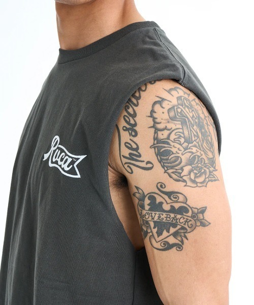 RVCA(ルーカ)の「RVCA メンズ PEN SCRIPT TT タンクトップ 【2025年春夏モデル】/ルーカバックプリントカットオフタンクトップ(タンクトップ・メンズ・ブラック/ブラック系その他/ホワイト/グリーン系その他・SMALL/MEDIUM/LARGE/X-LARGE)」の12枚目の写真